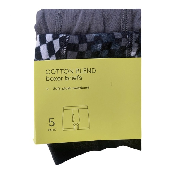 NWT Youth Boys All in Motion Cotton Blend Boxer Briefs - Yellow Packaging - Picture 12 of 12